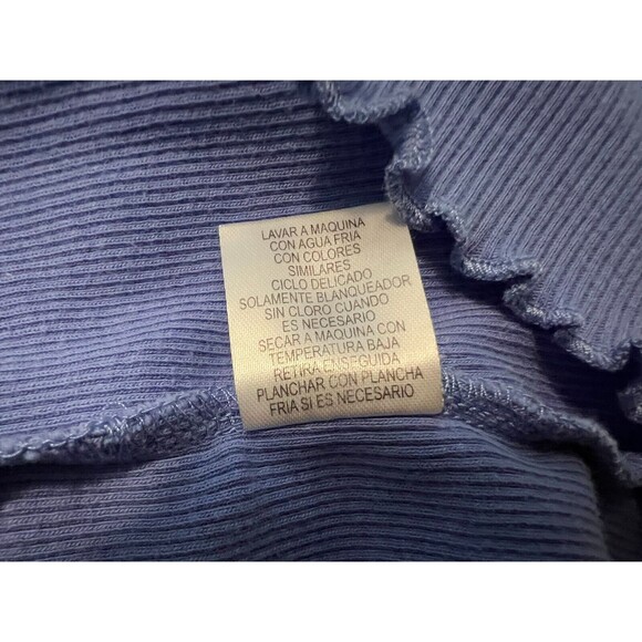 Zena Y2K Ribbed Knit Lace Trim Tank  Women's S  Purple Cami  Fairycore Layering - Picture 6 of 7